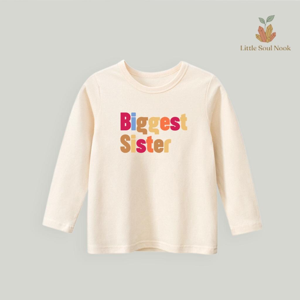 Big Sister Cotton T-Shirt | Minimalist Boho Tee