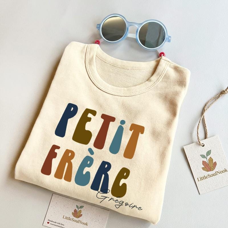 Little Brother T-Shirt | Minimalist Sibling Reveal Tee