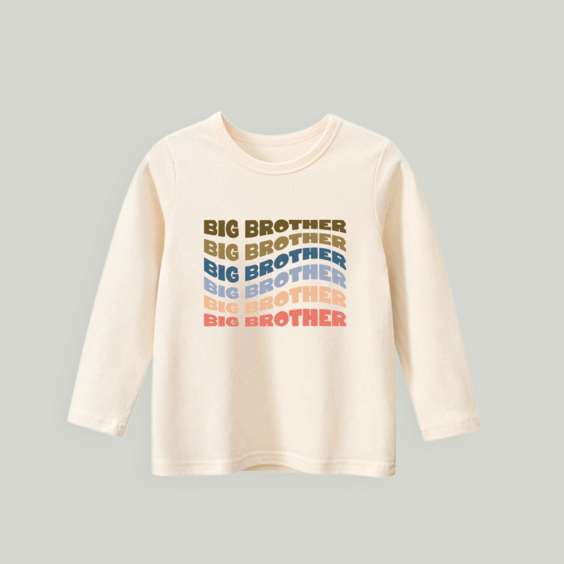 Retro Big Brother Onesie | Sibling Natural Bodysuit