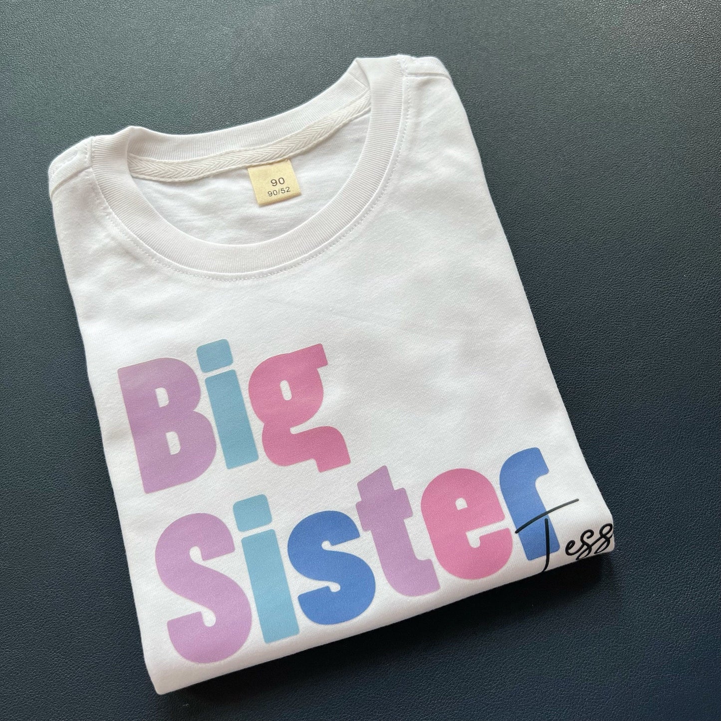 Personalized Big Sister T-Shirt | Pregnancy Reveal