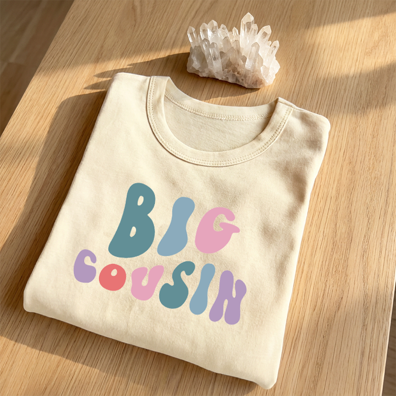[The Rite of Lineage] Big Cousin Announcement Shirt - Personalized Family Ritual Tee