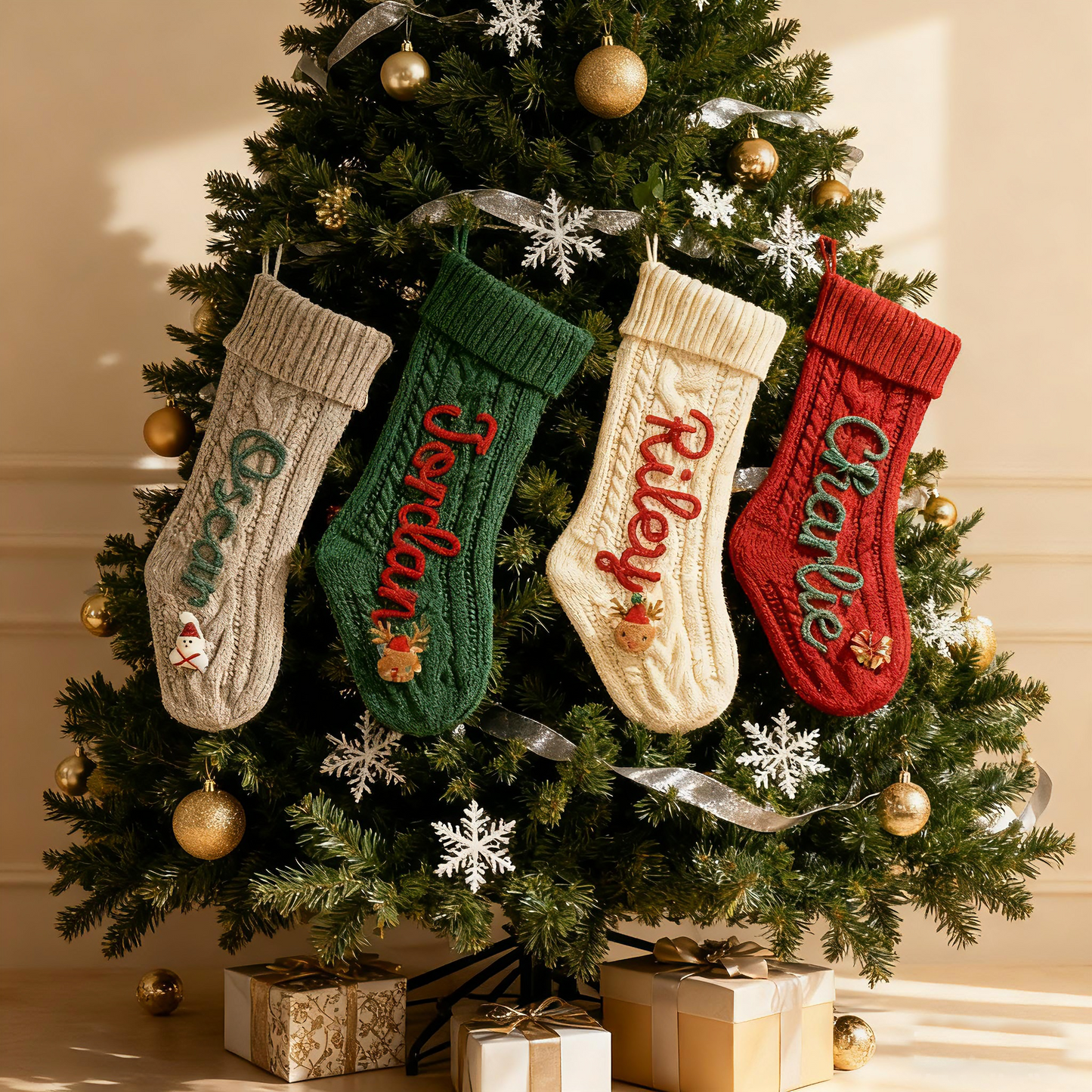 Customized Family Christmas Stocking | 2026 Monogram