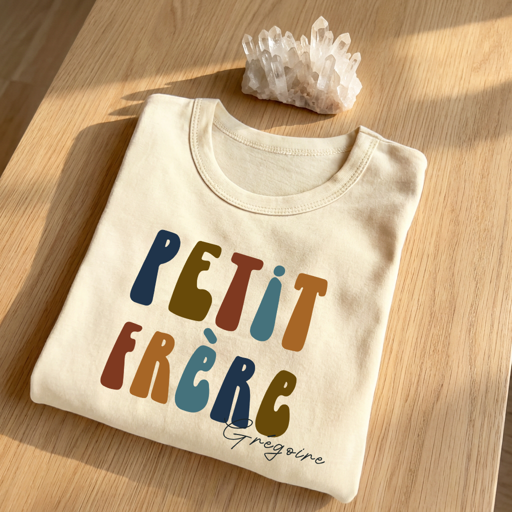 Little Brother T-Shirt | Minimalist Sibling Reveal Tee
