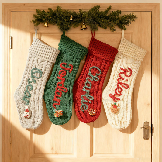 Customized Family Christmas Stocking | 2026 Monogram