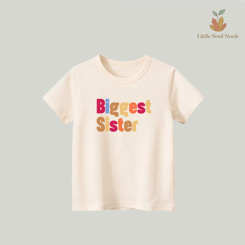 Big Sister Cotton T-Shirt | Minimalist Boho Tee