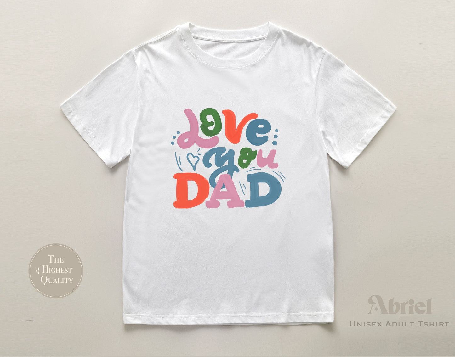 Love You Dad Baby Bodysuit | Father's Day Gift