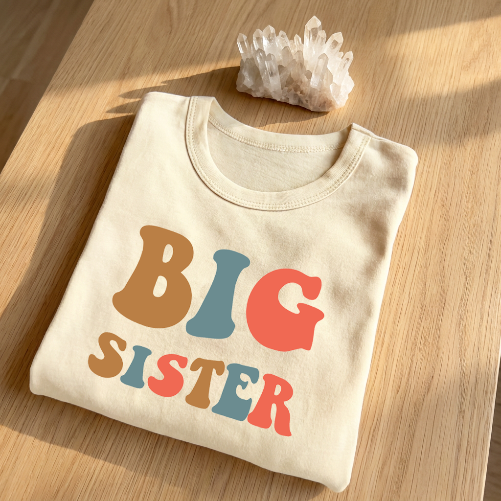 Big Sister Cotton T-Shirt | Pregnancy Announcement