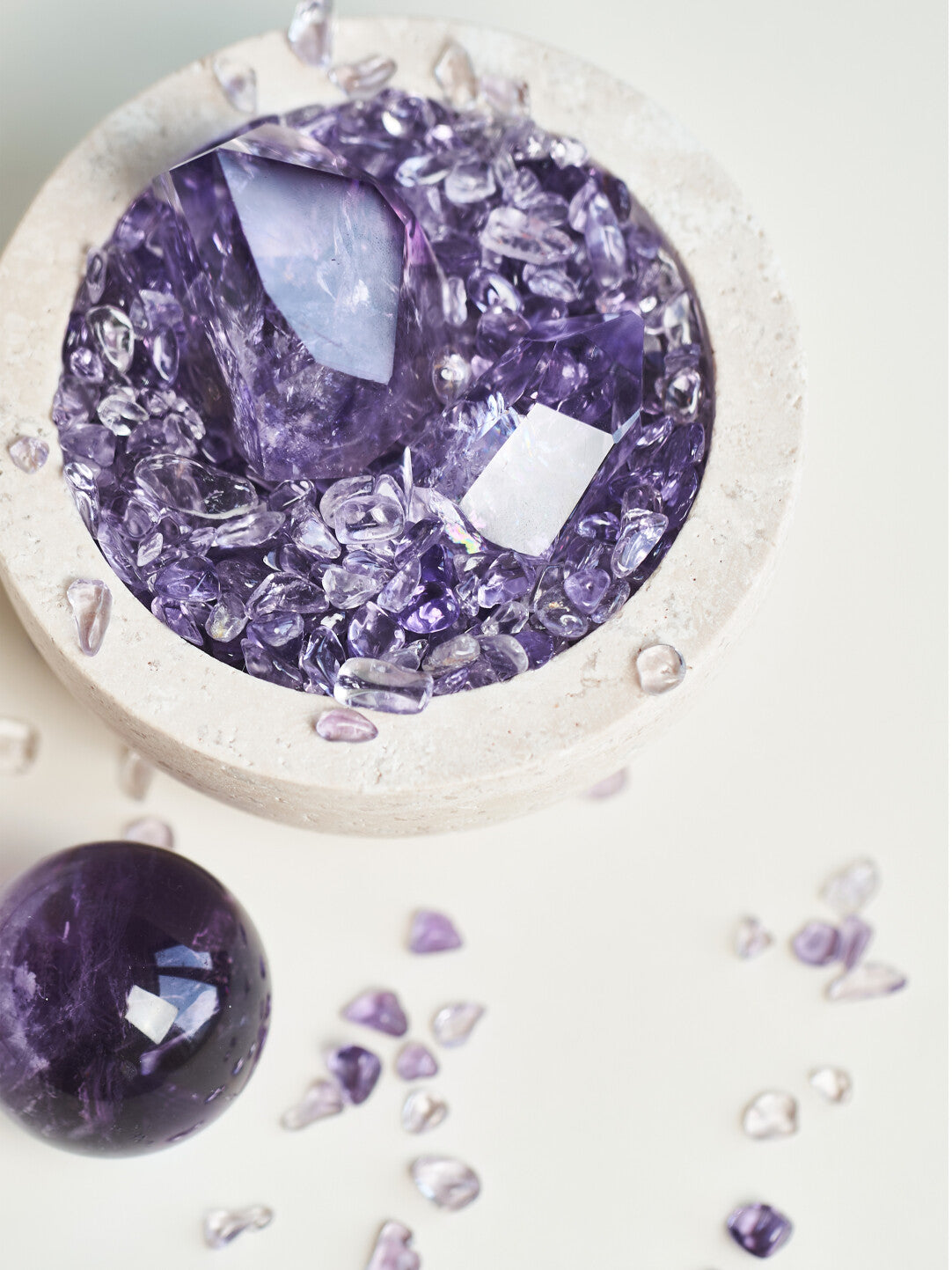 [The Earth's Pulse] Uruguayan Deep-Purple Amethyst Cluster - Sacred Energy Bowl for Sanctuary