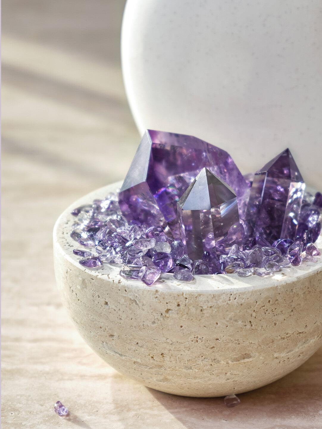 [The Earth's Pulse] Uruguayan Deep-Purple Amethyst Cluster - Sacred Energy Bowl for Sanctuary