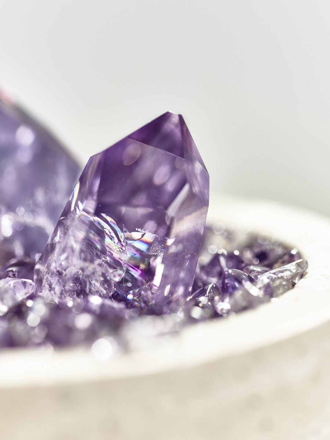 [The Earth's Pulse] Uruguayan Deep-Purple Amethyst Cluster - Sacred Energy Bowl for Sanctuary