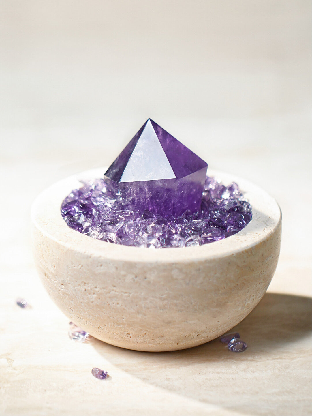 [The Earth's Pulse] Uruguayan Deep-Purple Amethyst Cluster - Sacred Energy Bowl for Sanctuary