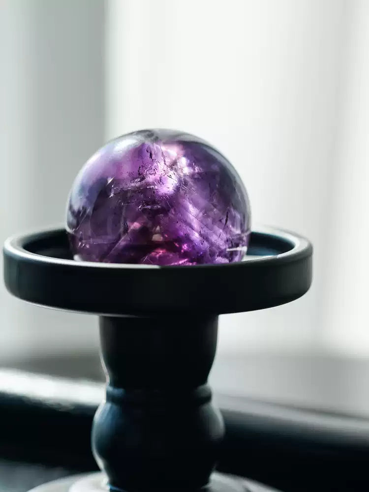 Soul-Deep Silence: Amethyst Sphere Bowl