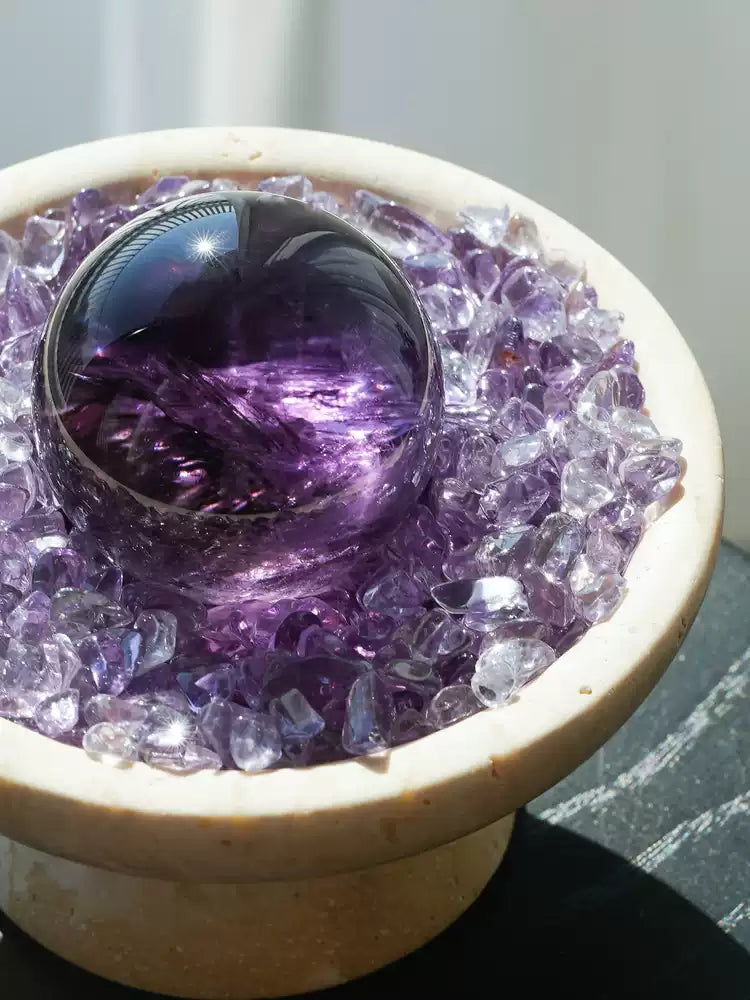 Soul-Deep Silence: Amethyst Sphere Bowl