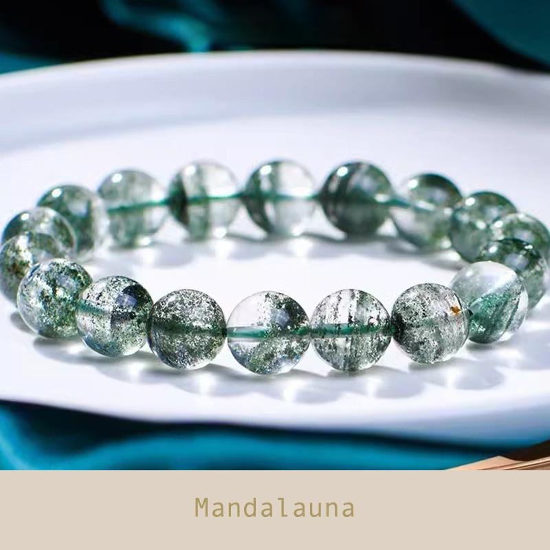 Green Phantom 7A+ Brazil Crystal Bracelet - Wealth & Abundance