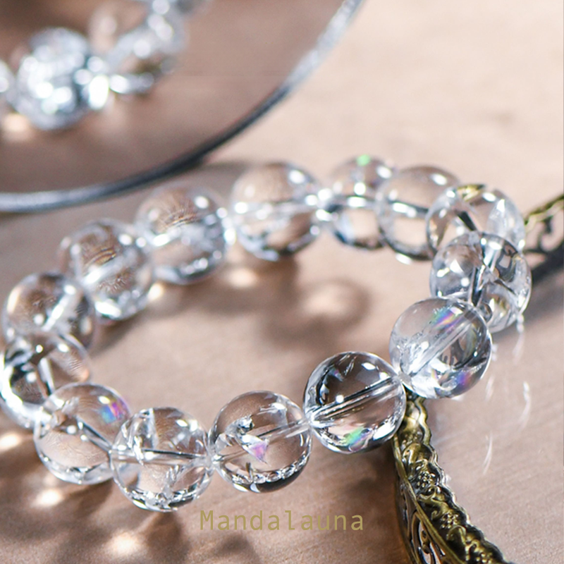 [The Celestial Beacon] American Rainbow Azeztulite (7A+) High-Frequency Healing Bracelet