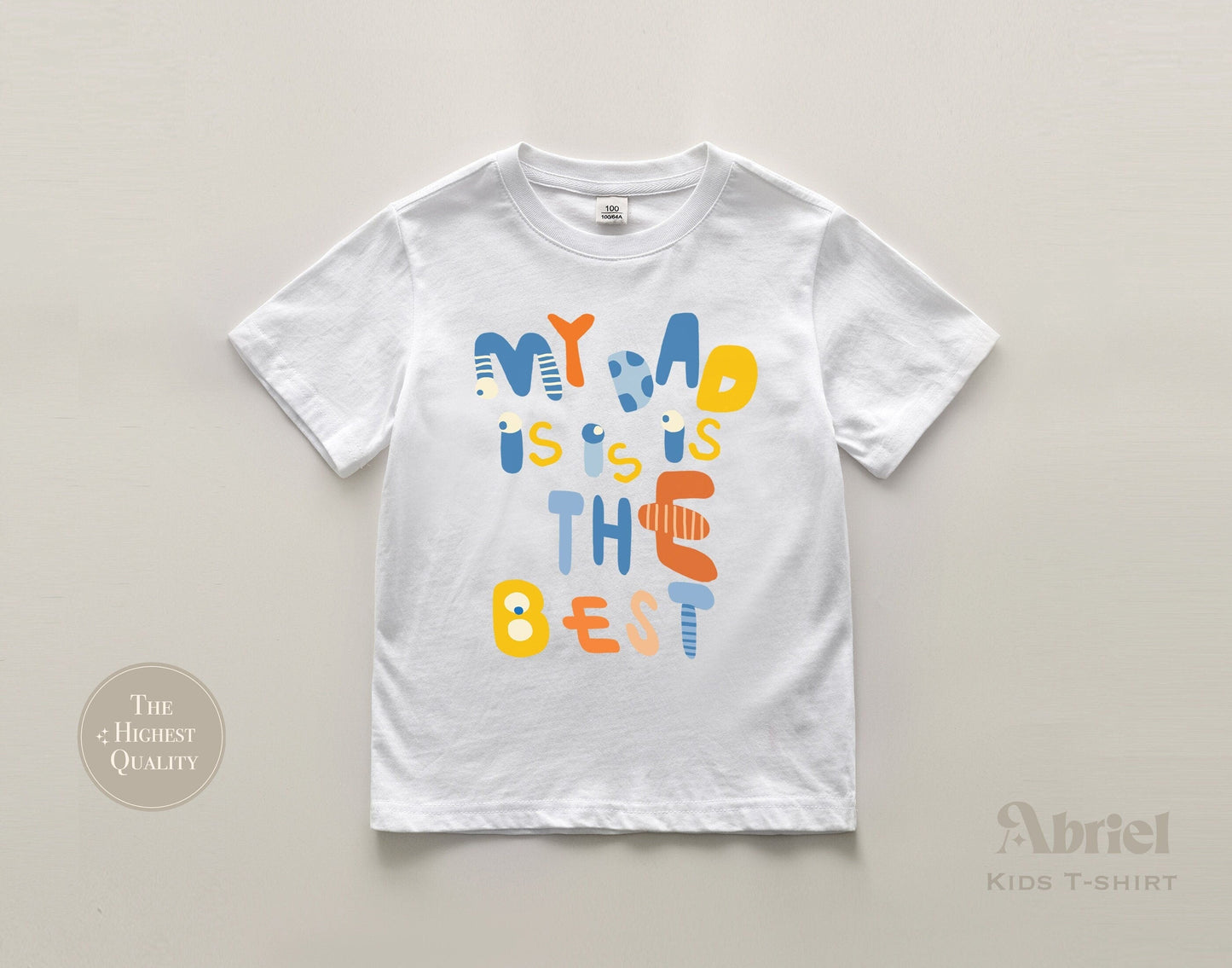 My Dad Is The Best Toddler Shirt | Retro Father's Day