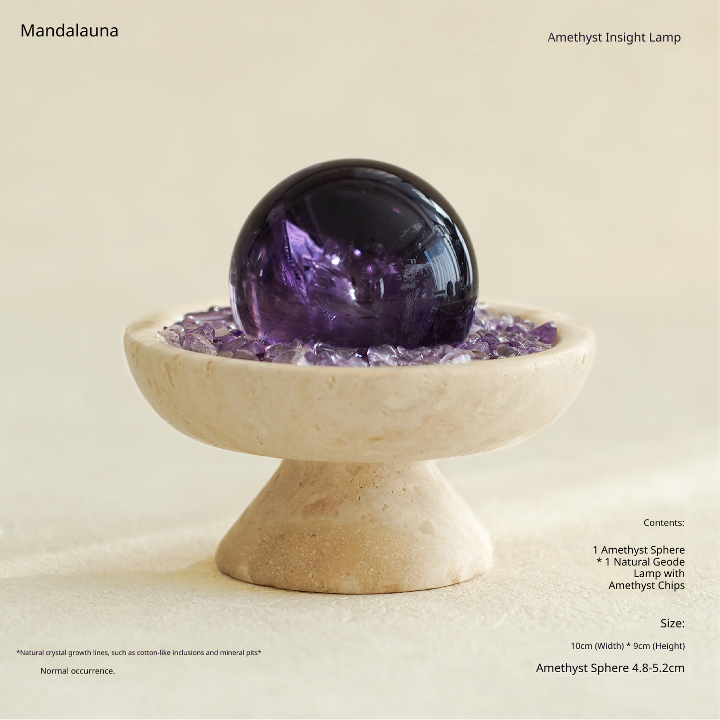 Soul-Deep Silence: Amethyst Sphere Bowl