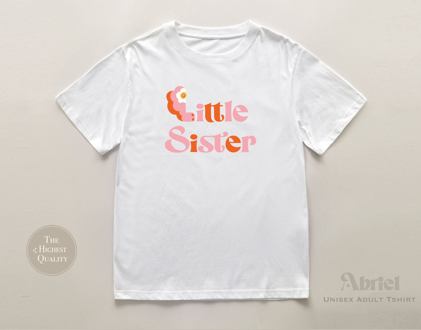 Little Sister Organic Cotton Onesie | Groovy Bodysuit