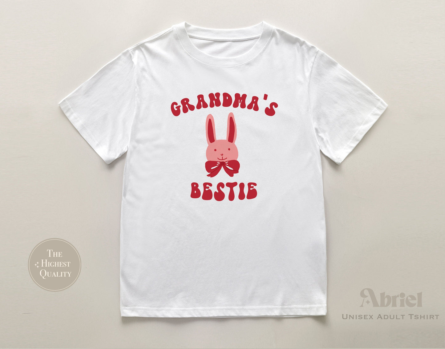Grandma's Bestie Baby Onesie | Boho Rabbit Bodysuit