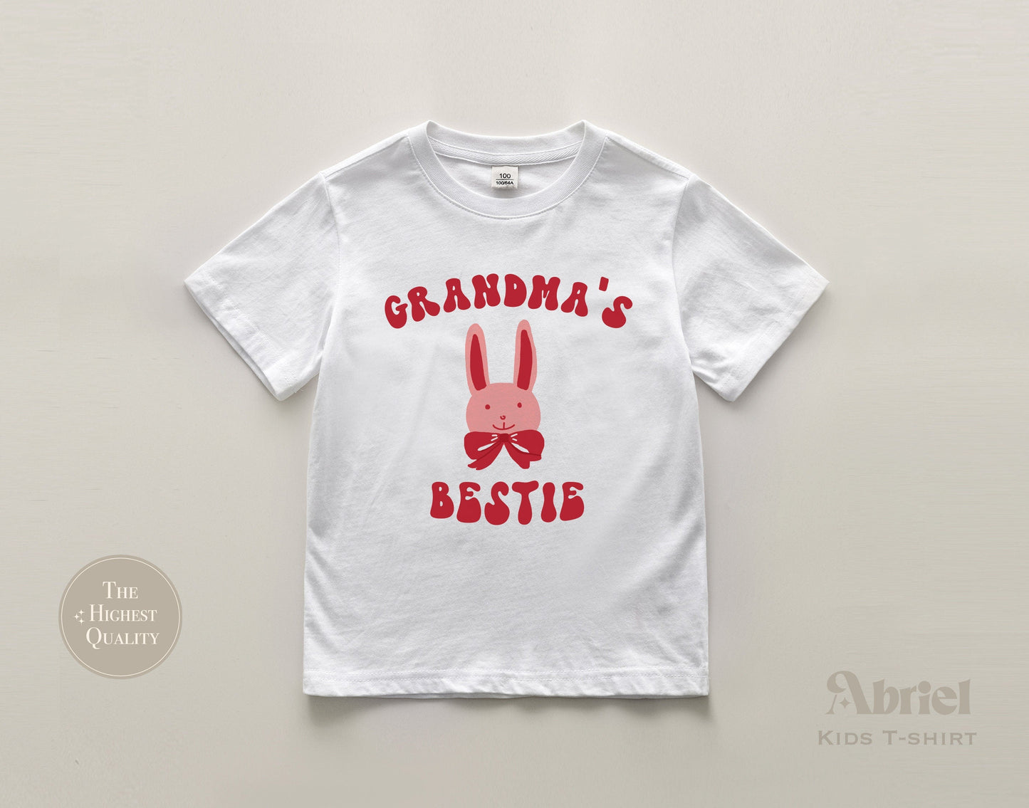 Grandma's Bestie Baby Onesie | Boho Rabbit Bodysuit