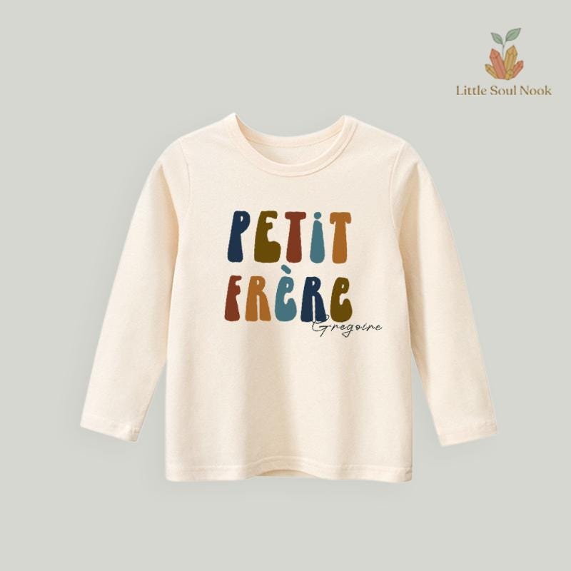 Little Brother T-Shirt | Minimalist Sibling Reveal Tee