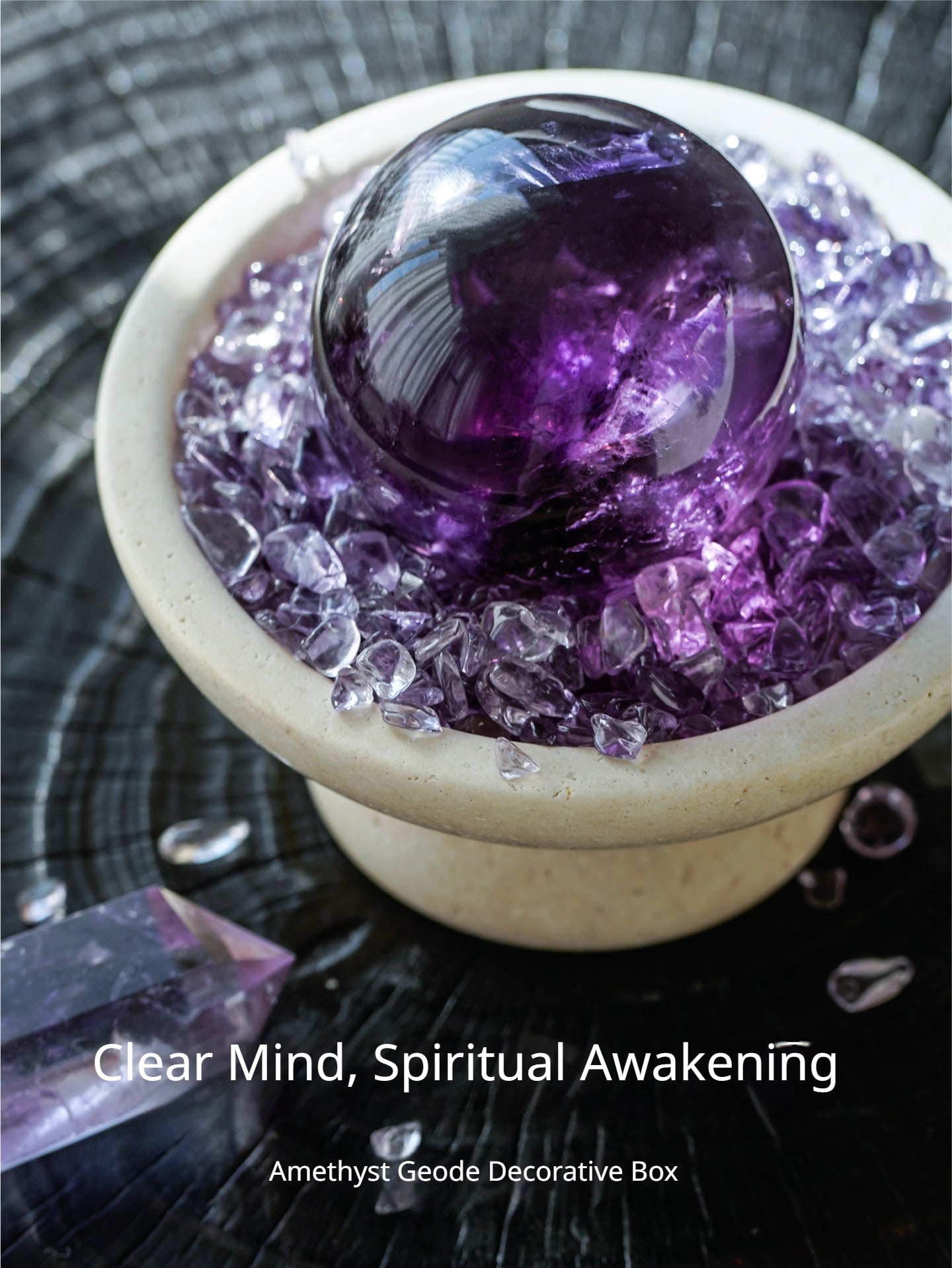 Soul-Deep Silence: Amethyst Sphere Bowl
