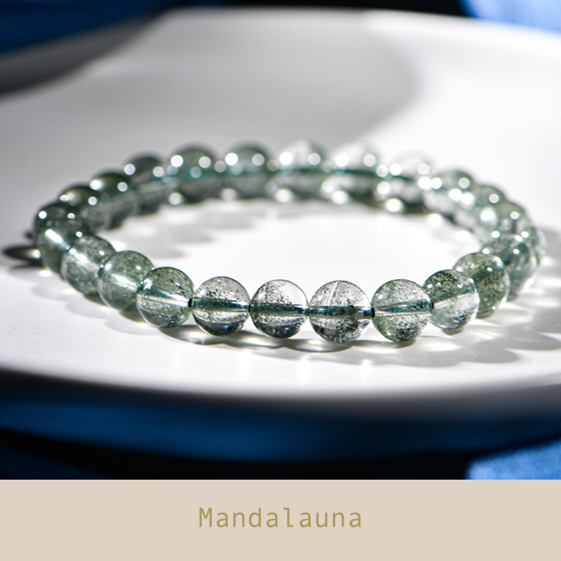 Green Phantom 7A+ Brazil Crystal Bracelet - Wealth & Abundance
