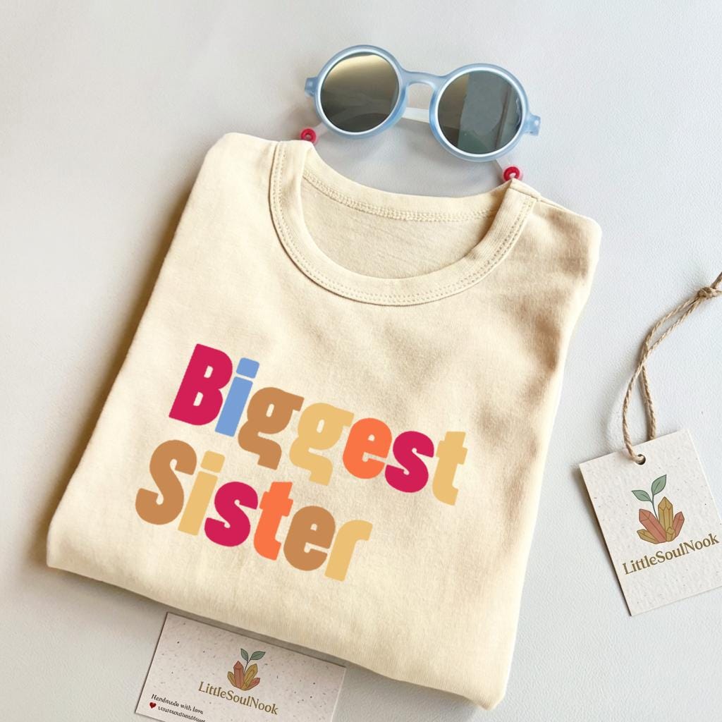 Big Sister Cotton T-Shirt | Minimalist Boho Tee