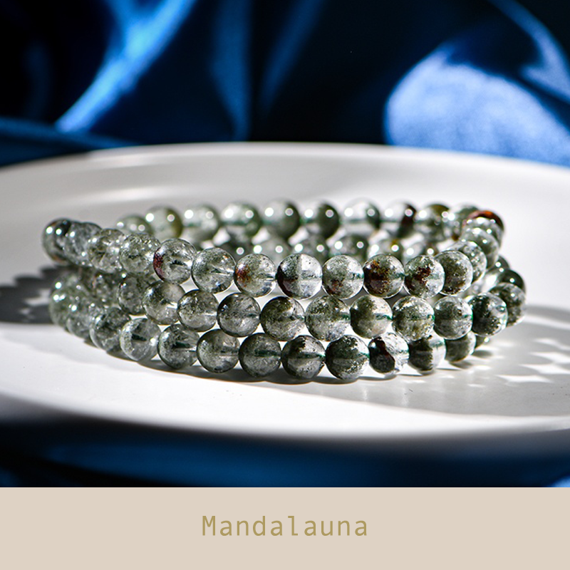Green Phantom 7A+ Brazil Crystal Bracelet - Wealth & Abundance